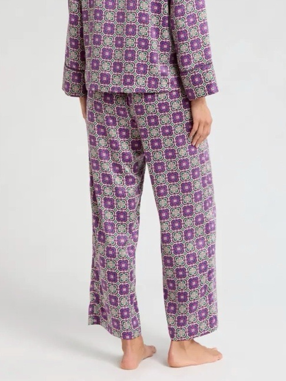 Natori Mayon Pajama Pants Size XL Purple Medallion Women's Sleepwear Loungewear - Picture 2 of 9